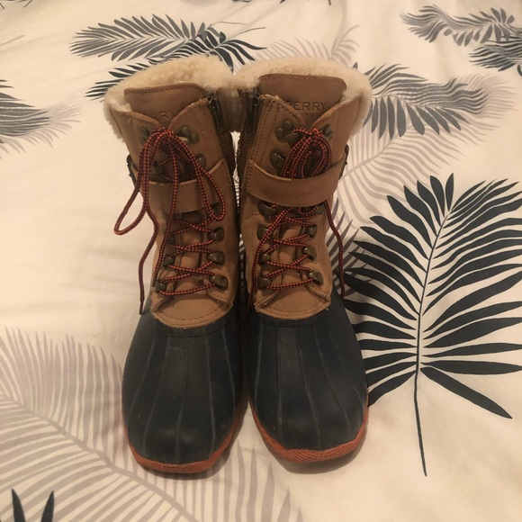 Sperry Women's Topsider Tall Shearling Duck Boots - Picture 4 of 7